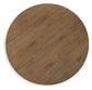 Landocken - Brown / Blue - Round Dining Room Table