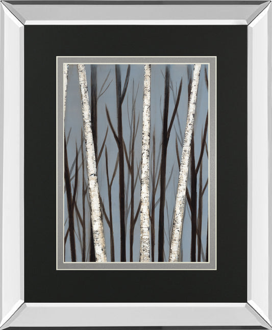 Birch Shadows By Eve Mirrored Frame - Dark Gray