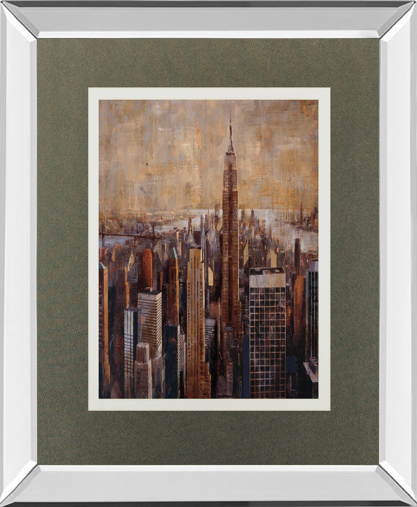 Sky's The Limit By Bofarull M. Mirrored Frame - Light Brown