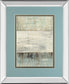 Of Fog & Snow By Heather Ross - Mirror Framed Print Wall Art - Blue