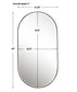 Lago - Oval Gold Mirror