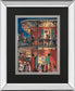 New Orleans Street By Lourengo D. Mirrored Frame - Red