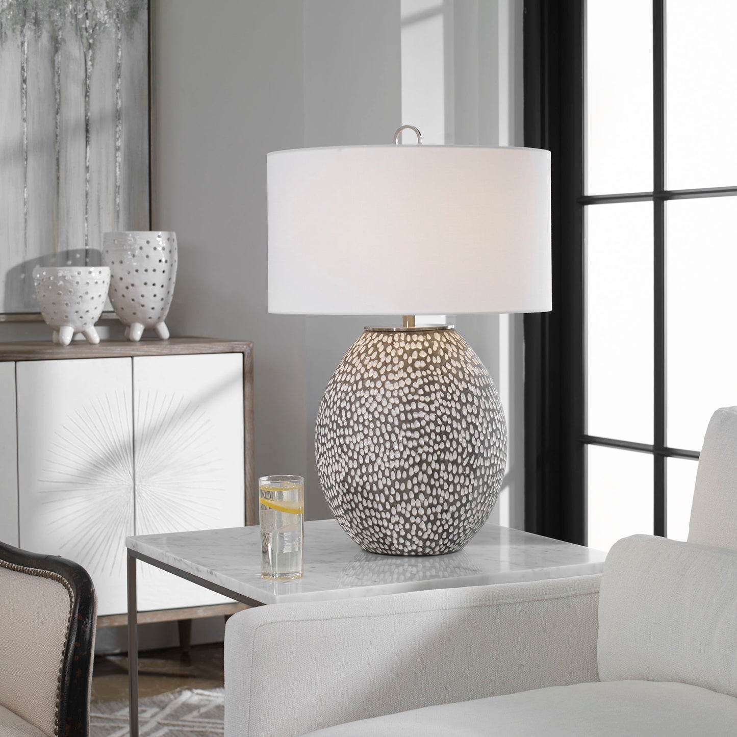 Cyprien - Table Lamp - Gray White