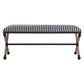 Braddock - Striped Bench - Black