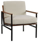 Tilden - Ivory / Brown - Accent Chair