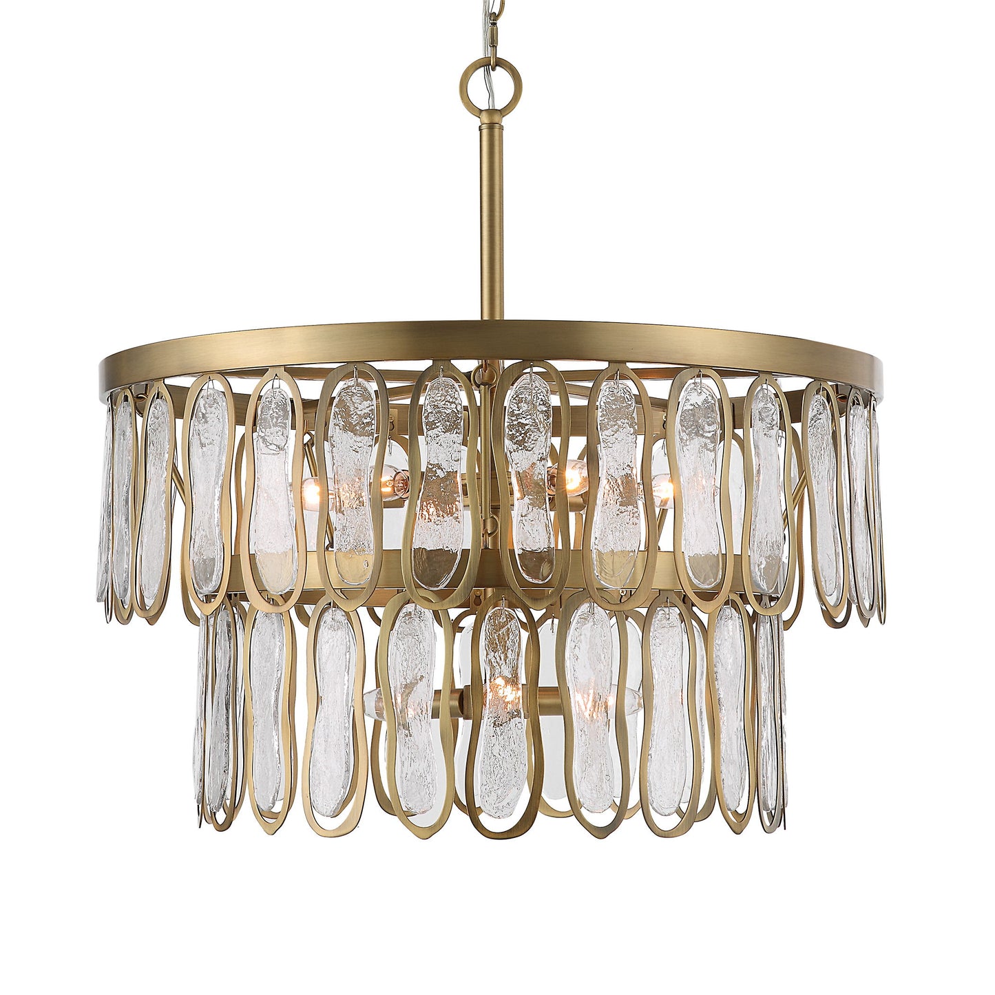 Aurelie - 9 Light Round Pendant - Brass