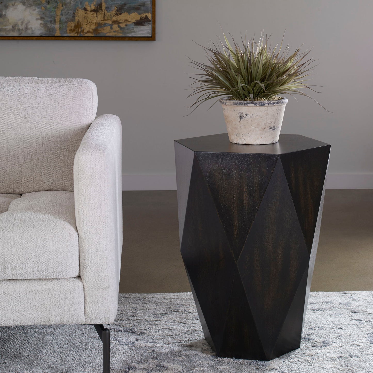 Volker - Wooden Side Table - Black