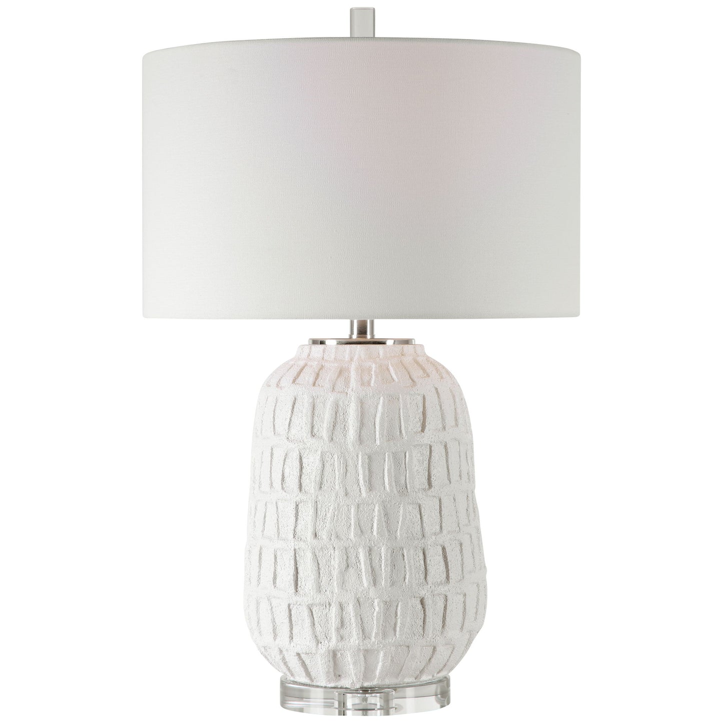 Caelina - Textured Table Lamp - White