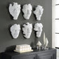 Self-Portrait - Mask Wall Decor (Set of 6) - White