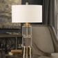 Vaiga - Glass Column Lamp - Gold