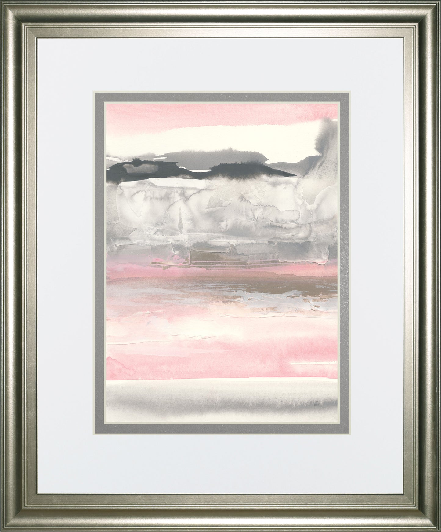 Charcoal And Blush I By Chris Paschke - Pink