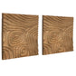 Channels - Wood Wall Decor - Light Brown