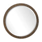 Wayde - Bark Round Mirror - Gold