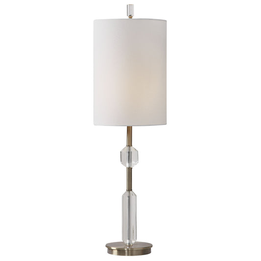 Margo - Cut Crystal Buffet Lamp - White