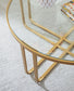 Milloton - Gold - Occasional Table Set (Set of 3)