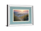 Budle, Misty Sunset By Joe Cornish - Mirror Framed Print Wall Art - Green