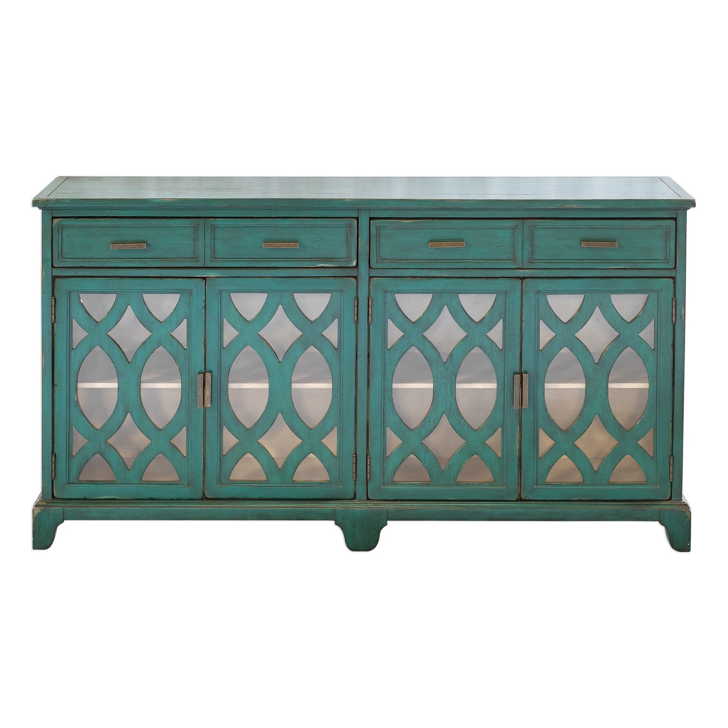 Oksana - Wooden Credenza - Green