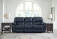 Leesworth - Ocean - 3 Pc. - Power Reclining Sofa, Power Reclining Loveseat, Power Rocker Recliner