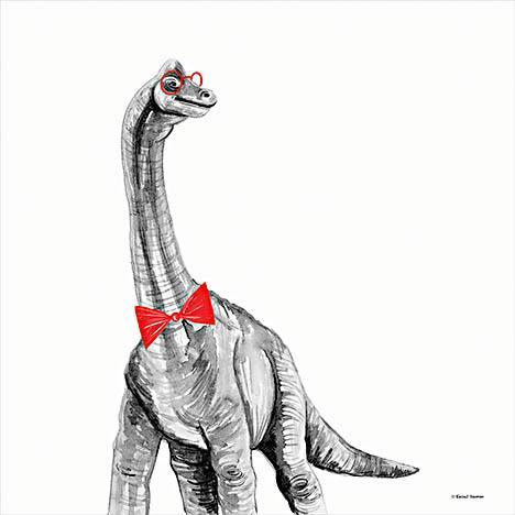 Longneck In A Bow Tie By Rachel Nieman (Small) - White