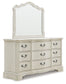 Arlendyne - Antique White - Dresser And Mirror