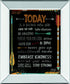 Today Is A Brand New Day By Marla Rae - Mirror Framed Print Wall Art - Black