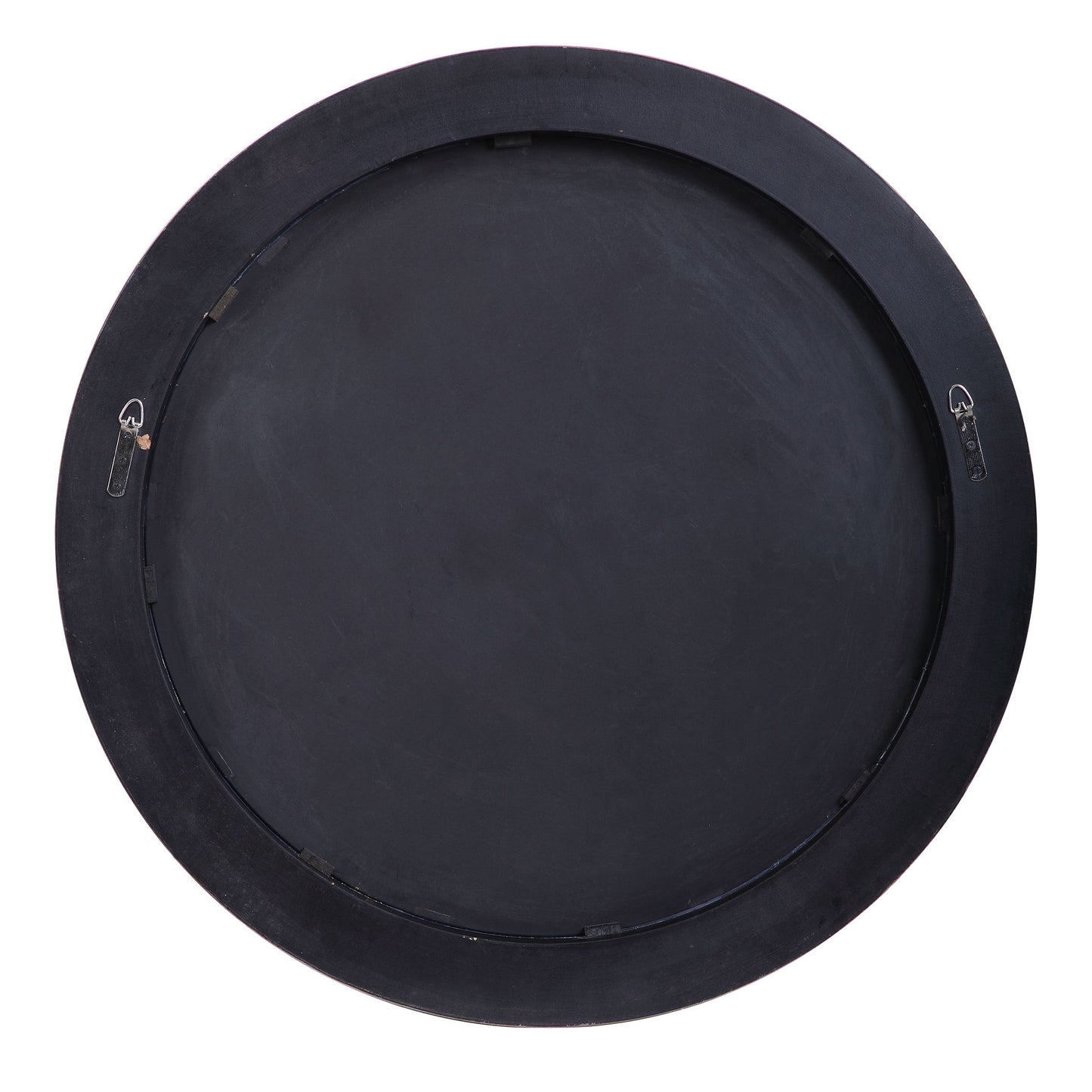 Nayla - Tiled Round Mirror - Black