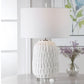 Caelina - Textured Table Lamp - White