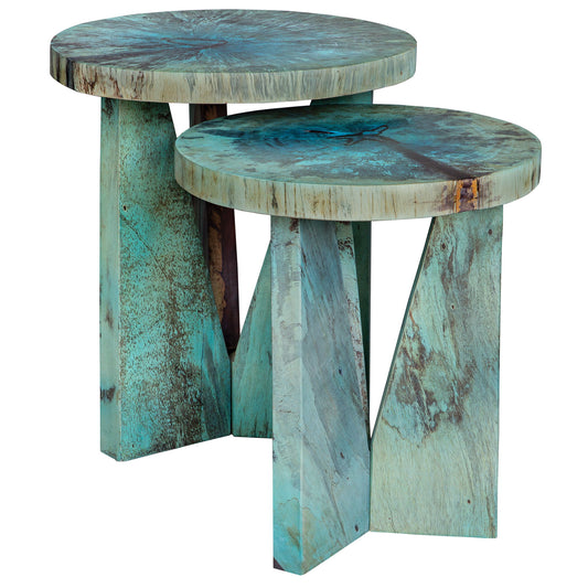 Nadette - Nesting Tables (Set of 2) - Blue