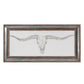 Western Skull Mount - Print - Pearl Silver