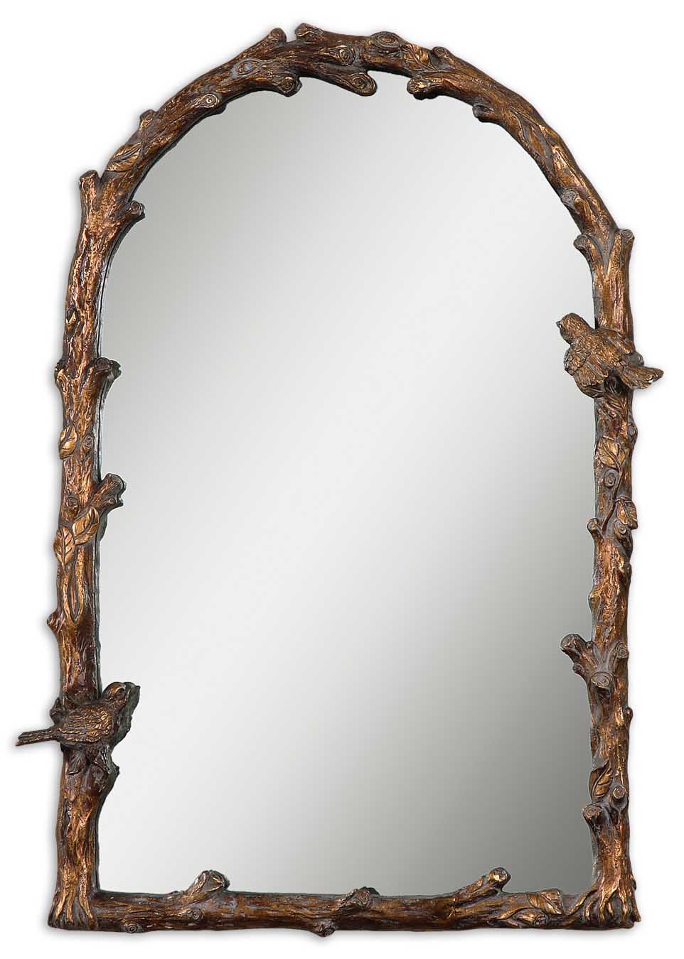 Paza - Arch Mirror - Antique Gold