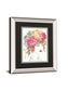 Floral Figures I By Anne Tavoletti Mirrored Frame - Pink