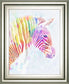 22x26 Fluorescent Zebra II By Victoria Borges - Purple