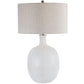 Whiteout - Mottled Glass Table Lamp - White