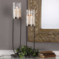 Durga - Iron Work Candleholders (Set of 2) - Black