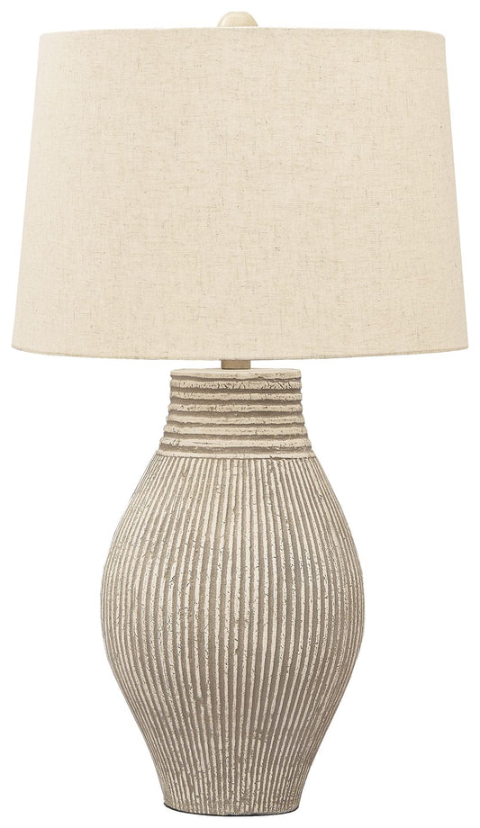 Layal - Beige - Paper Table Lamp