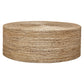 Rora - Woven Round Coffee Table - Light Brown