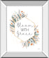 Spring Blooms V By Laura Marshall - Mirror Framed Print Wall Art - White