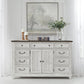 River Place - 2 Door 9 Drawer Dresser - White