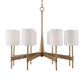 Lautoka - Rattan 8 Light Chandelier - Light Brown