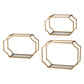 Lindee - Wall Shelves (Set of 3) - Gold