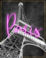 Neon Nights In Paris By Natalie Carpentieri (Small) - Pink