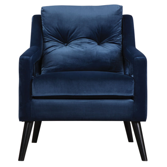 O'Brien - Velvet Armchair - Blue