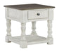 Havalance - White / Gray - Square End Table