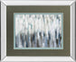 Silver Rain By Karen Lorena Parker - Mirror Framed Print Wall Art - Blue