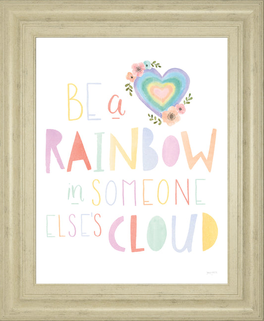 Lets Chase Rainbows II By Jenaya Jackson - Framed Print Wall Art - White