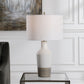 Dakota - Crackle Table Lamp - White