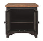 Valebeck - Black / Brown - Rectangular End Table