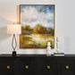 John's - Field Framed Landscape Art - Beige