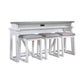 Palmetto Heights - 4 Piece Console Set (Console 3 Stools) - White