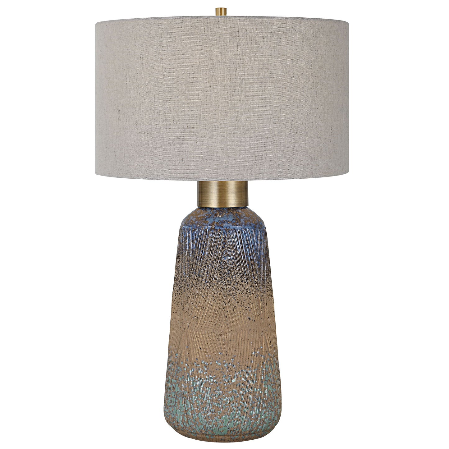 Western Sky - Ceramic Table Lamp - Blue